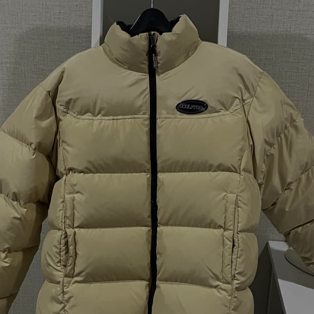 스컬프터 구스다운 패딩 베이지 
