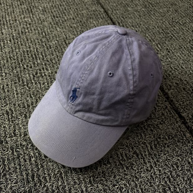 폴로 랄프로렌 포니 로고 아메카지 워시드 퍼플 볼캡 1801