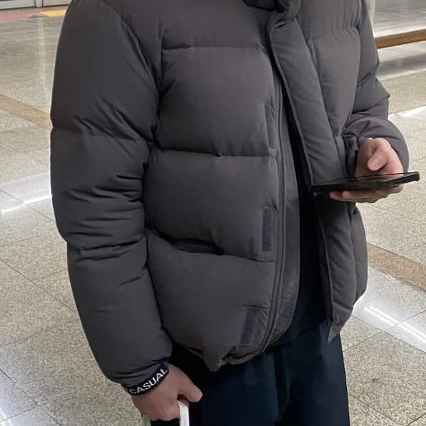 헤리티지플로스 다운파카 패딩 그레이 S