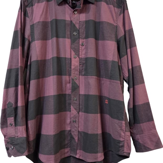 G-STAR RAW 체크 셔츠 남방 버건디(XL)디피용/택없음