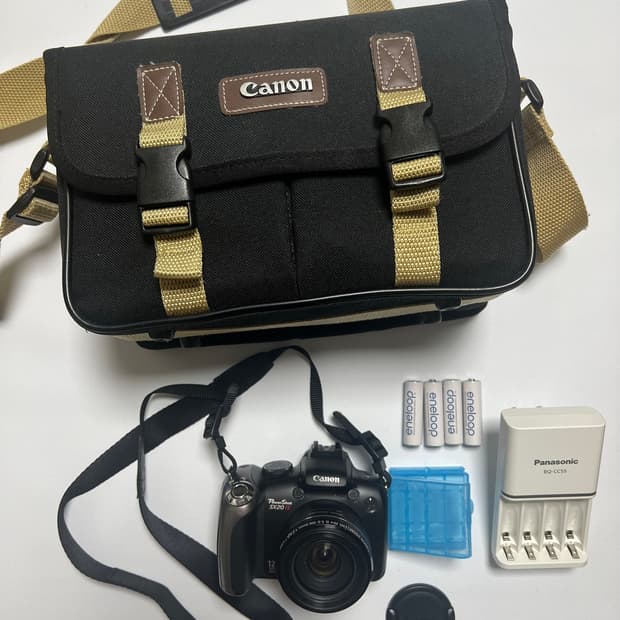 캐논 PowerShot SX20 IS 카메라 가방 포함