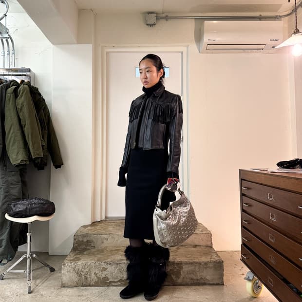 Schott Fringe Leather Jacket/ 6