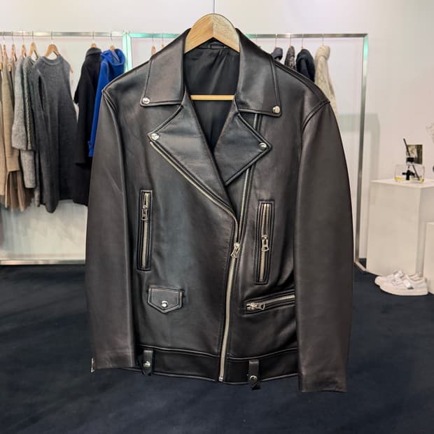 [M] 램스킨 양가죽 라이더자켓