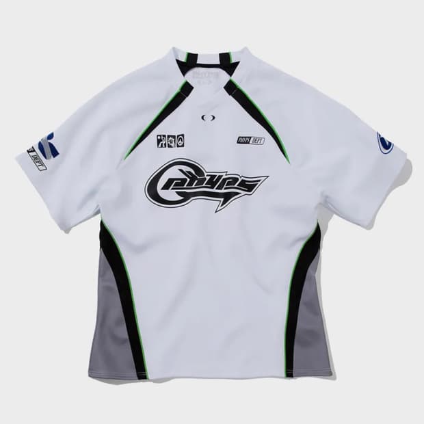 피지컬 디파트먼트 매쉬 모터사이클 래글런 반팔티셔츠_화이트 M