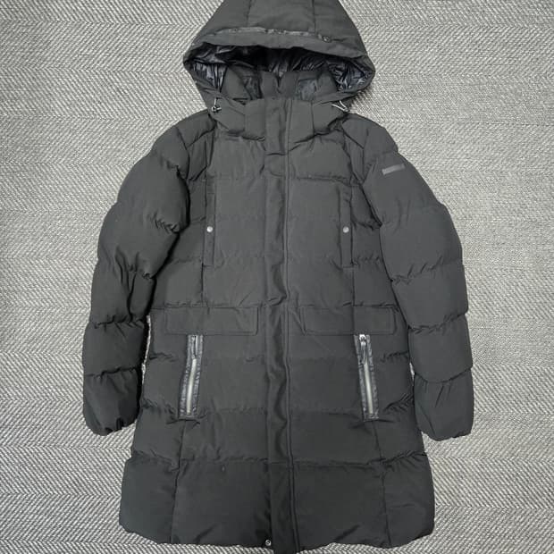 케이투 K2 블랙 후드 롱패딩