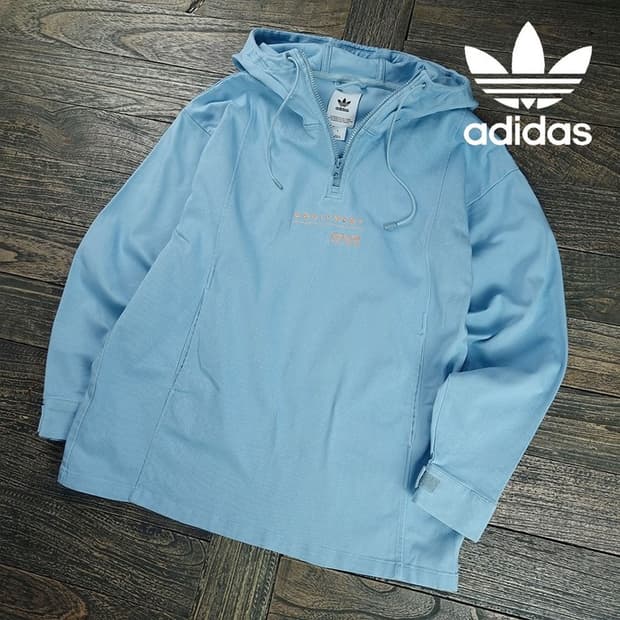 [아디다스] 오버핏 코튼 후드 아노락 자켓 M19551