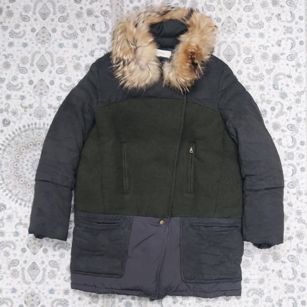 SYSTEM 오리털 라쿤퍼 패딩 (66반까지)