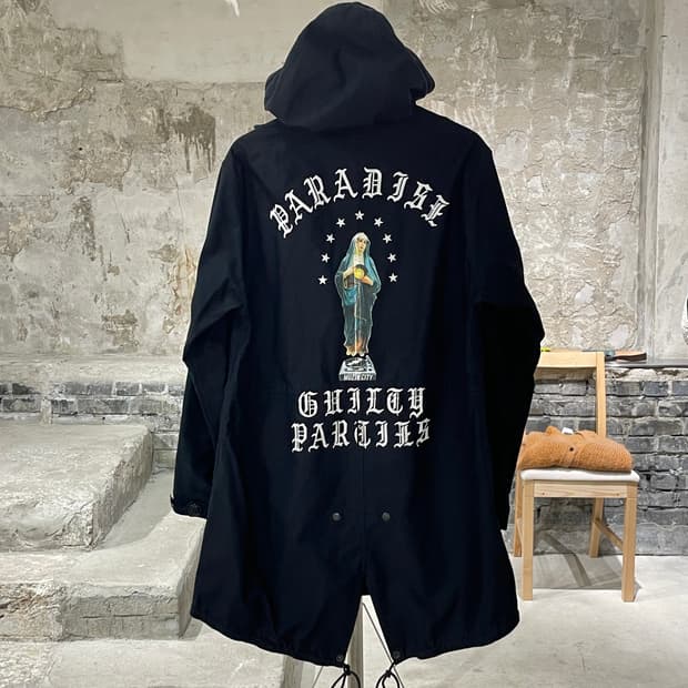 와코 마리아 블랙 M-1948 성모 마리아 후디 파카