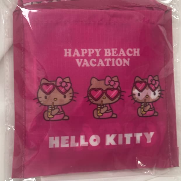 산리오 태닝키티 장바구니 핑크