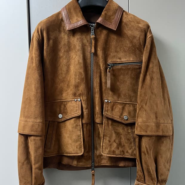 앤더슨벨 미쿠스 스웨이드 봄버 자켓 awa673m - S사이즈