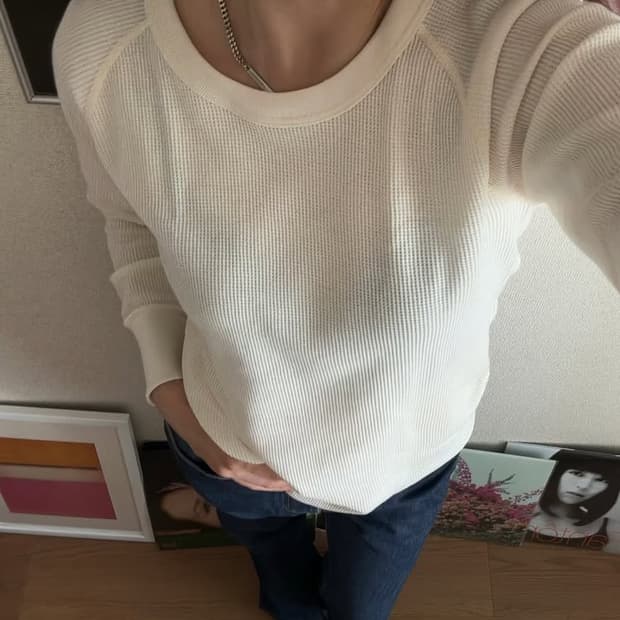 vintage waffle tee