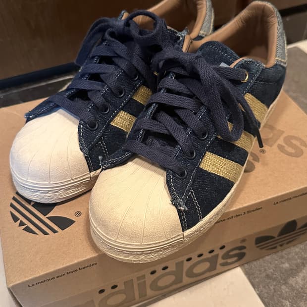 아디다스 슈퍼스타 82 Supplier Colour Oat 데님팩