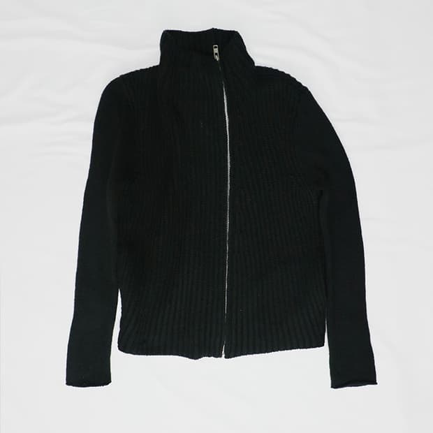 Helmut Lang mock neck zip jacket