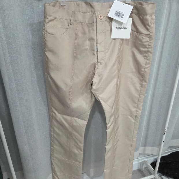 강혁 스트레이트컷 트라우저 베이지 XL