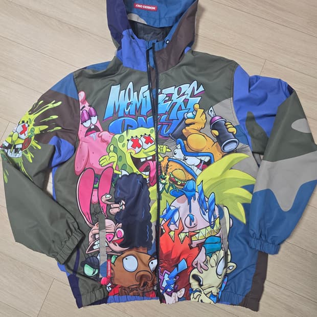 멤버스온리 니켈로돈 콜라보 바람막이