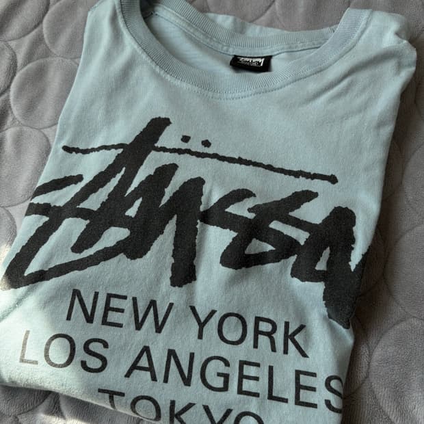 스투시 월드투어 스카이블루 M