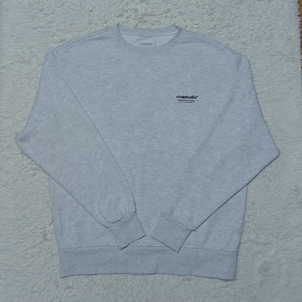 비바스튜디오 맨투맨 XL 회색
