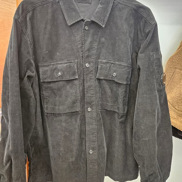 CP컴퍼니 코듀로이 오버셔츠 블랙XXL