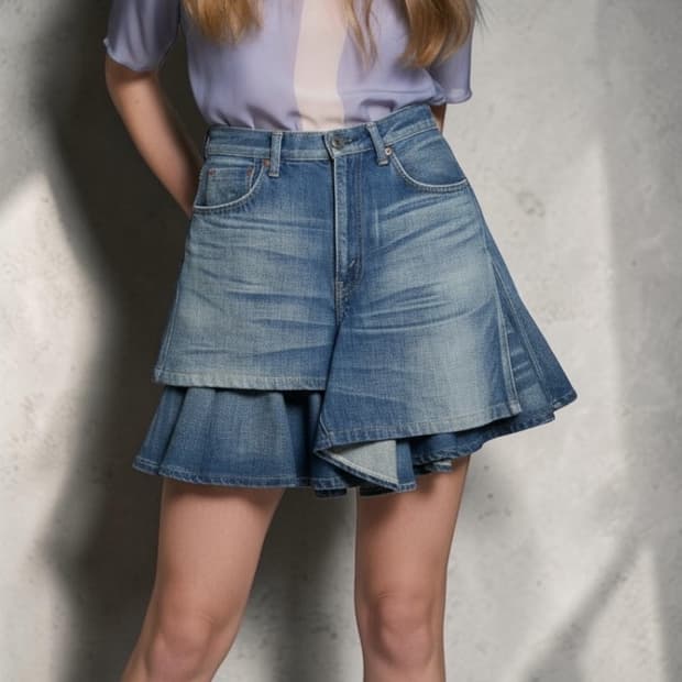 M/ 준야와타나베 10AW 플레어 데님 스커트