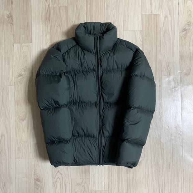 유니클로U 봉패딩 울트라라이트다운 그린 M