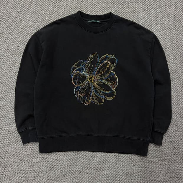 앤더슨벨 플라워 자수 맨투맨 v2781