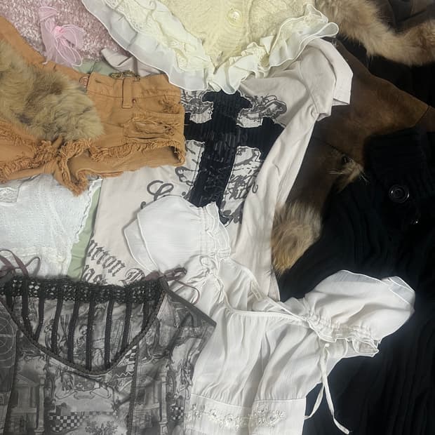 옷장 정리) 빈티지 오마카세 갸루 펑크 모리걸 랜덤 의류 박스