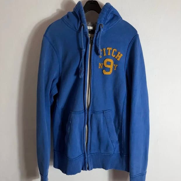 아베크롬비 블루 후드 집업(M)