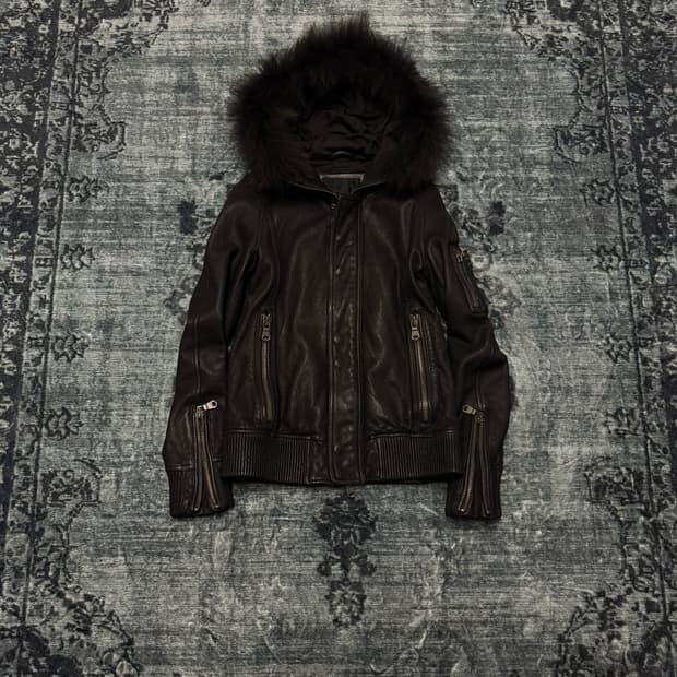 Luv maison 00s archive trimming fur hood