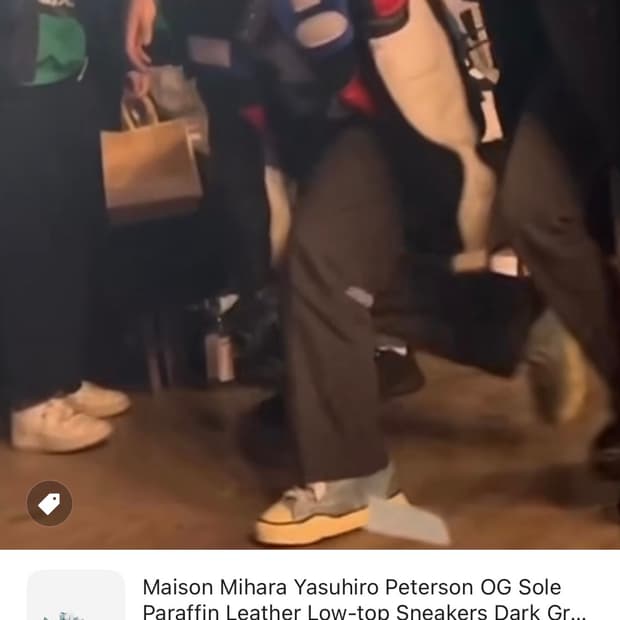 (GD 착용)미하라 야스히로 레더 로우탑 그린 42