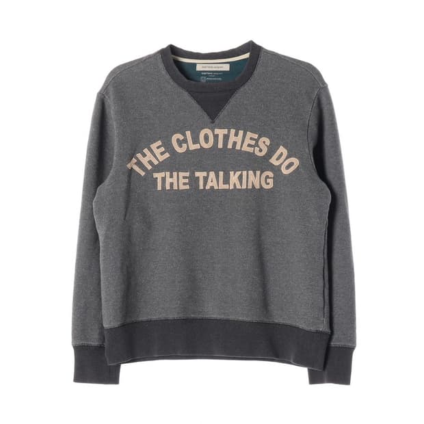 시리즈 에피그램 차콜 가셋 레터링 맨투맨 M