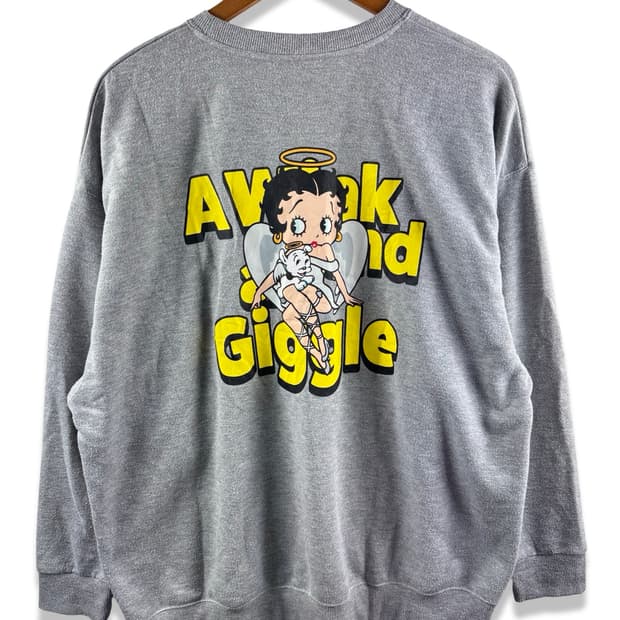 베티붑 글리터 박시스웻셔츠3006