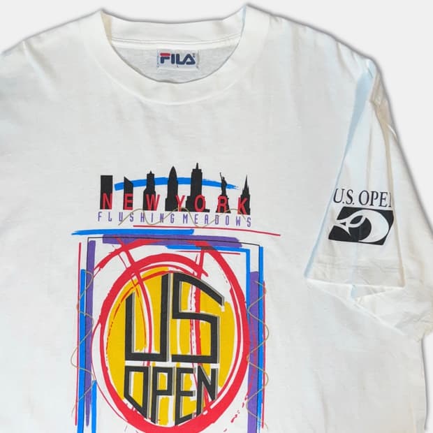 90s USA FILA 빅로고 반팔티셔츠
