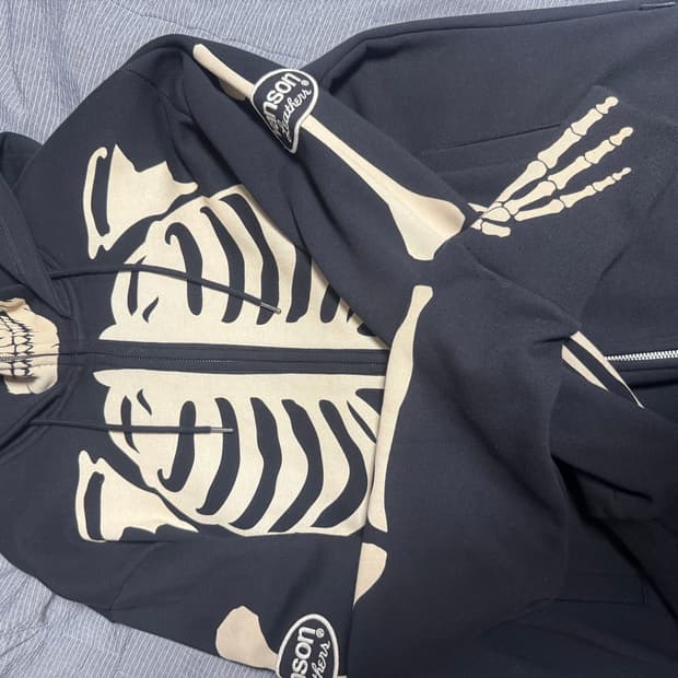 밴슨후드집업/ALL SKULL HOOD JACKET NVSZ-2