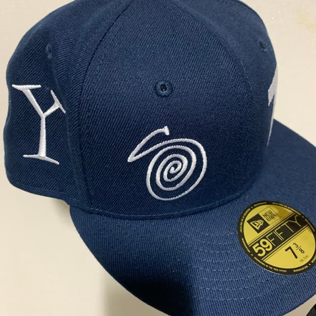 스투시 뉴에라 랜섬 자수 59피프티 캡 스냅백 네이비