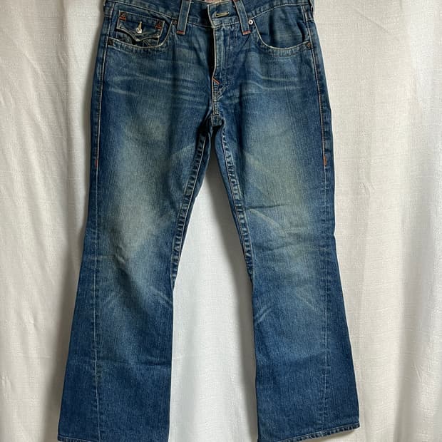 트루릴리젼 빈티지 부츠컷데님팬츠 플레어진 31