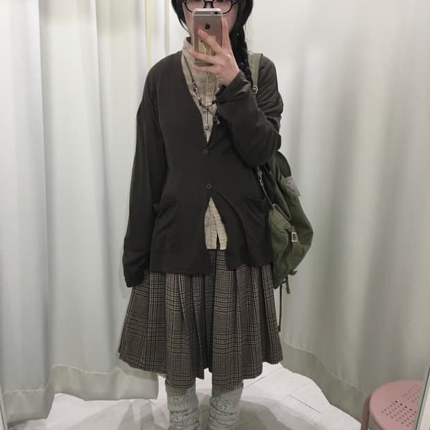 NEW YORKER check skirt