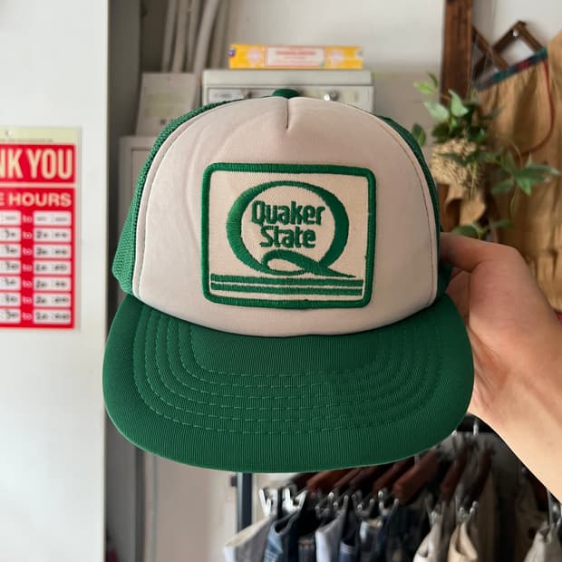 USA 빈티지 Quaker State 트러커 캡