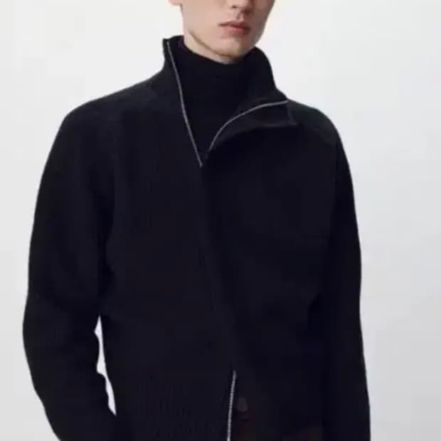 토니웩 사선 니트 집업 판매