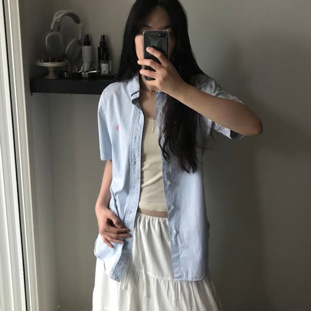 폴로 랄프로렌 포니 스트라이프 반팔 셔츠