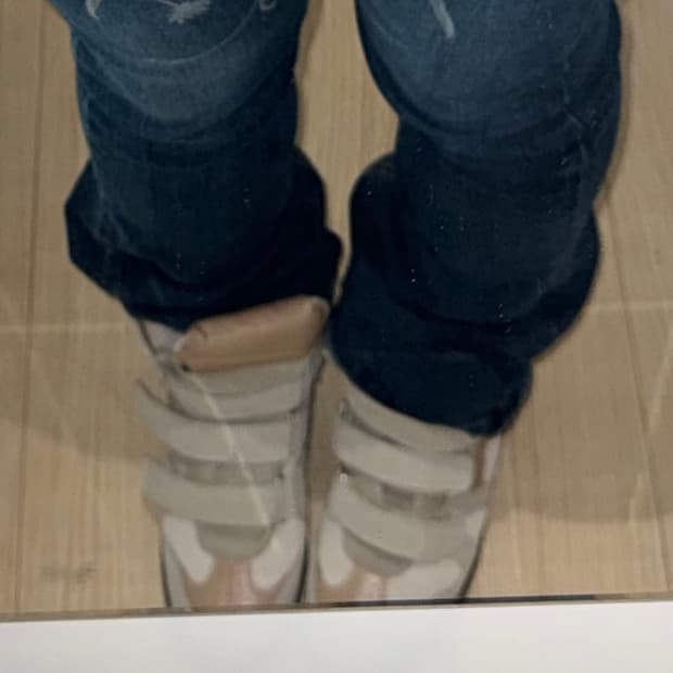 이자벨마랑 스타일 웨지 하이 스니커즈 베이지 240