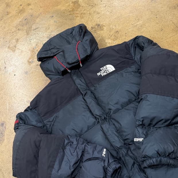 [정품/M] 노스페이스 700 패딩 블랙 눕시 후드 b19