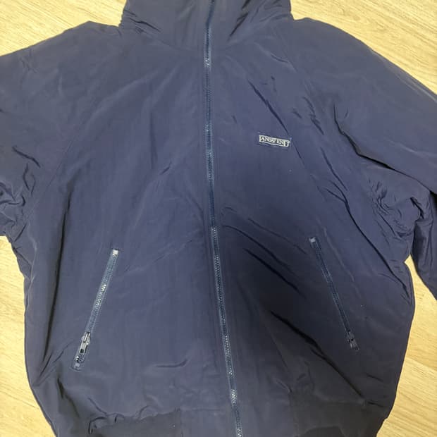 90s 랜즈 엔드 파타고니아 st 플리스 봄버 자켓 네이비