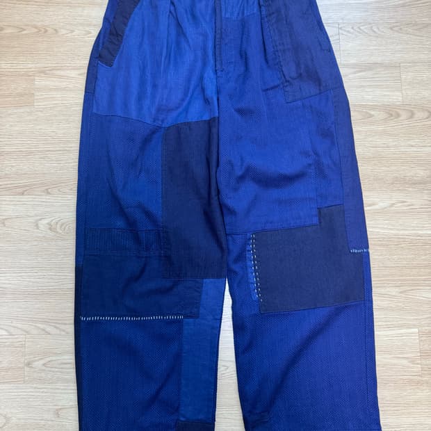 블루블루재팬 패치워크 팬츠 M 새상품