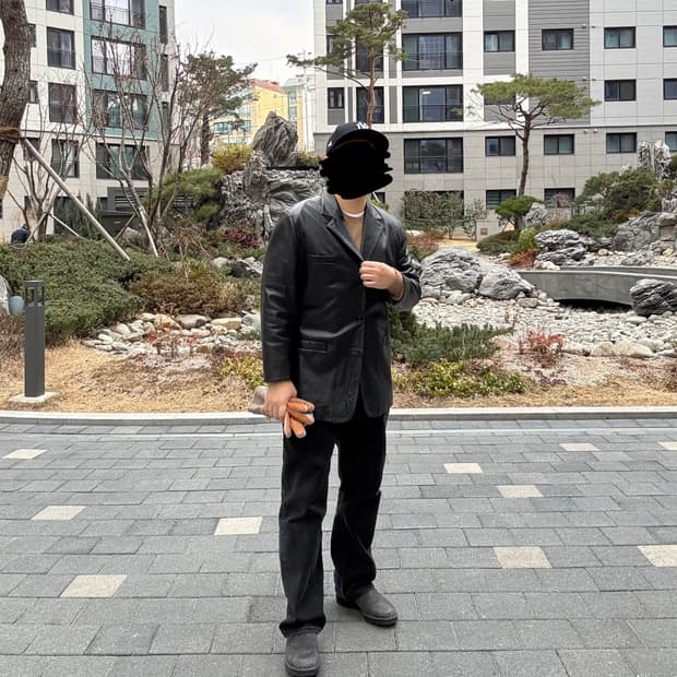 빈티지 레더 카코트 양가죽 가죽자켓