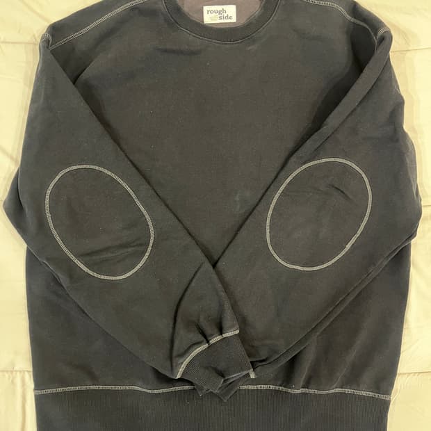 러프사이드 오버사이즈 스웻셔츠(블랙)