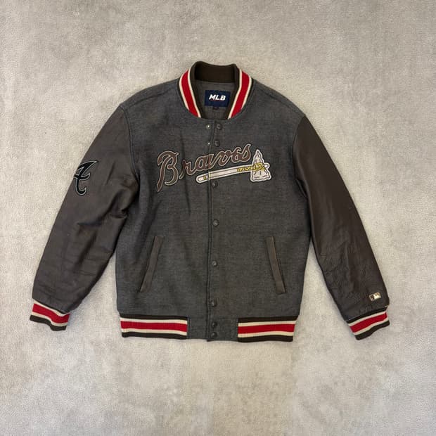 MLB 브레이브스 쿠퍼스타운 바시티 자켓