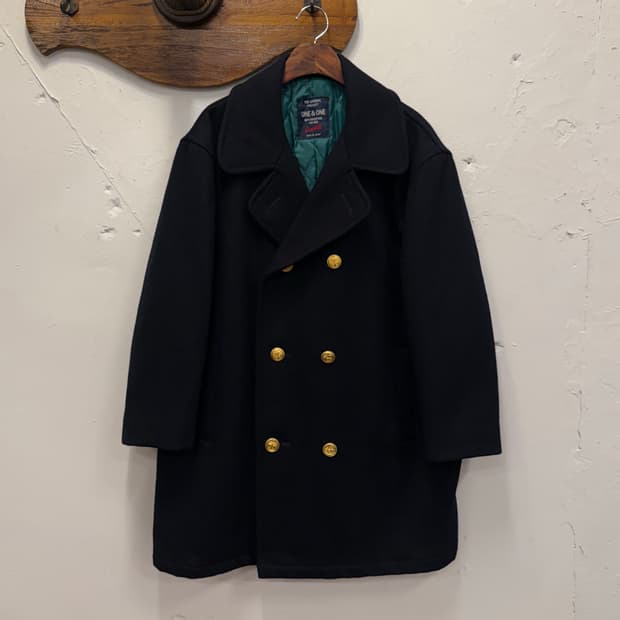 F) JAPAN ONE & ONE Wool Pea Coat