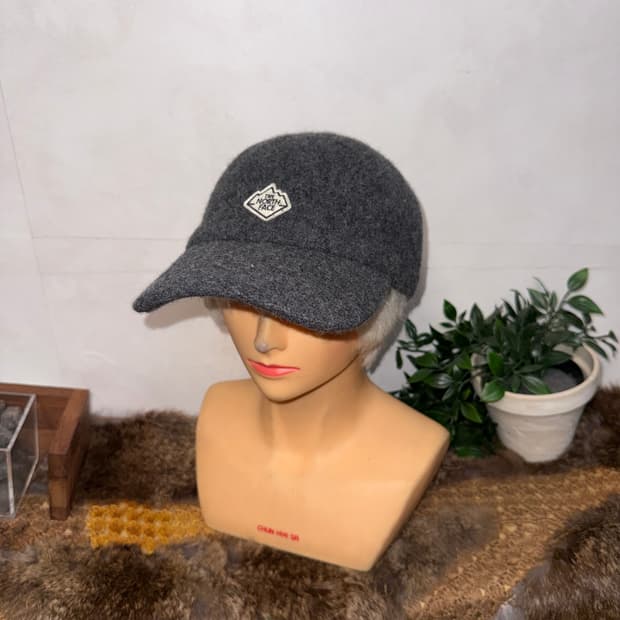The north face charcoal wool ball cap