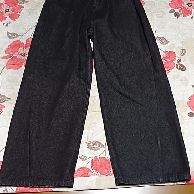 어반드레스 와이드블랙진 31인치 기장115