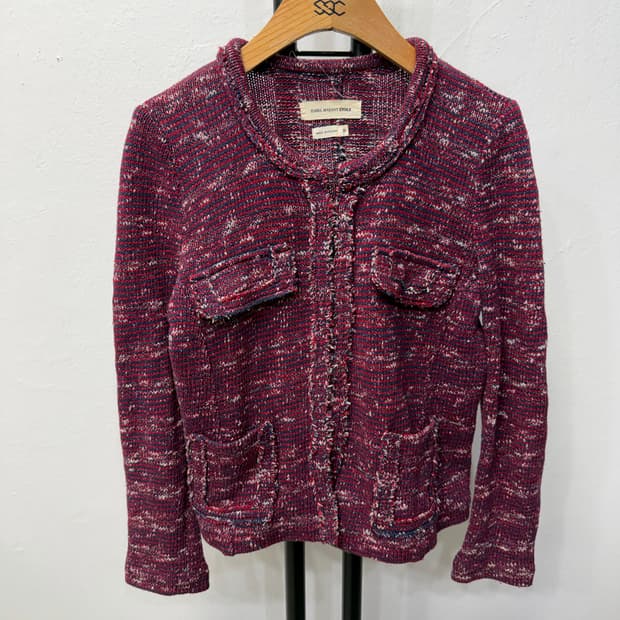 매장판정품) 이자벨마랑 트위드 니트 가디건 36 